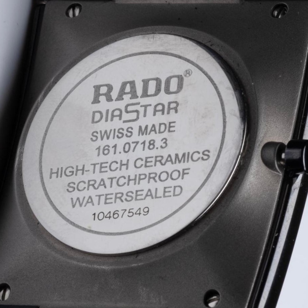 Rado Jubile Ceramica Black Pave Diamond Watch with Box 35 x 45 mm Size Up to 8” - Picture 4 of 5